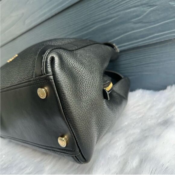 MICHAEL KORS Black Leather Nolita Raven Selma Fulton Tote Hobo Shoulder Bag - Picture 7 of 11